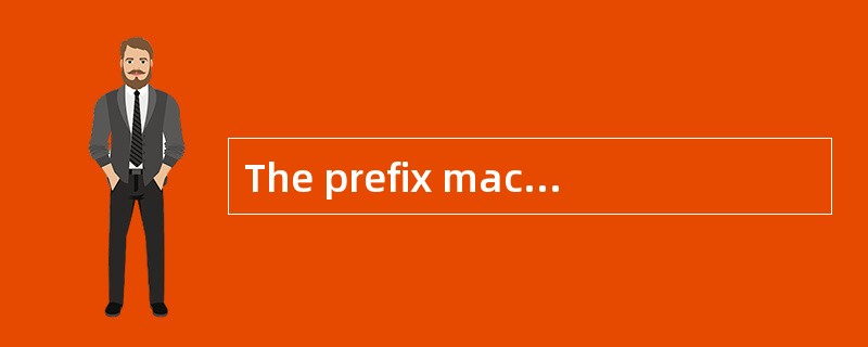 The prefix mach is used to describe supersonic speed. It was named after Ernst Mach （1838~1916）, a C