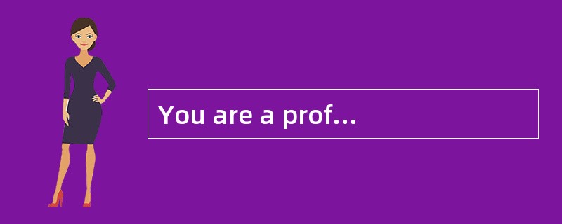 You are a professor in a department. One of your graduates asks you to write a letter of recommendat