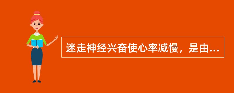 迷走神经兴奋使心率减慢，是由于窦房结细胞发生下列哪种改变所致？（　　）