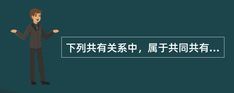 下列共有关系中，属于共同共有关系的有（　　）。