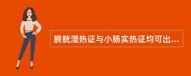 膀胱湿热证与小肠实热证均可出现的临床表现是（）。