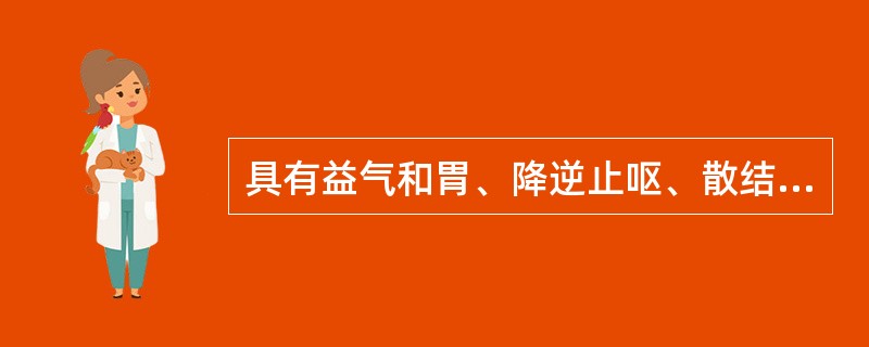 具有益气和胃、降逆止呕、散结除痞之功效，用治心下痞证的方剂是（　　）。