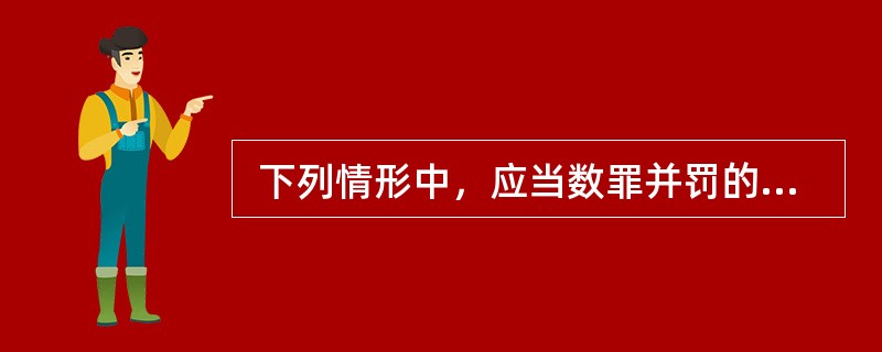  下列情形中，应当数罪并罚的是（　　）。