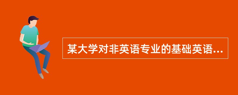 某大学对非英语专业的基础英语教学进行了改革。英语教师可以自行选择教材，可以删掉其中部分章节，同时也可以加入他们自己选择的材料。上述改革最不利于实现下面哪项目标？（）