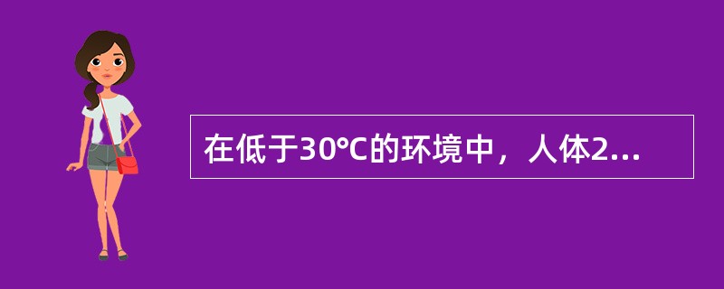 在低于30℃的环境中，人体24小时的不感蒸发量一般为（　　）。