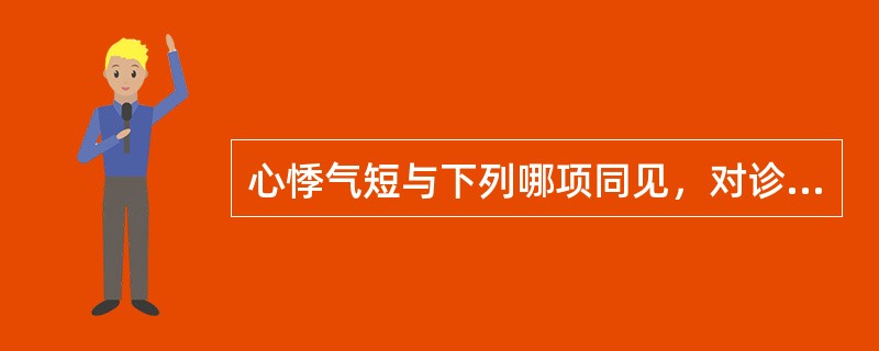 心悸气短与下列哪项同见，对诊断心阳虚证最有意义？（　　）