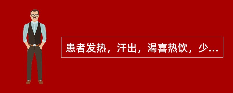 患者发热，汗出，渴喜热饮，少气懒言，面色白，便溏食少，舌质淡，苔薄白，脉虚弱。治宜首选（　　）。