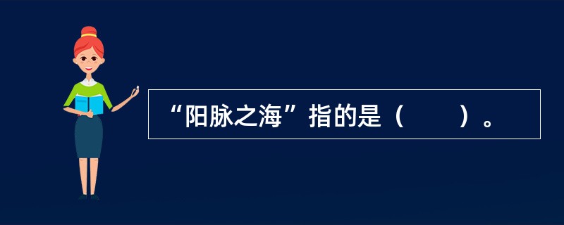 “阳脉之海”指的是（　　）。
