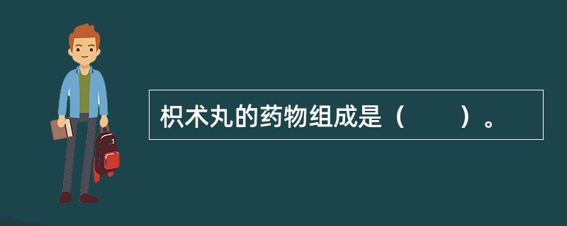 枳术丸的药物组成是（　　）。