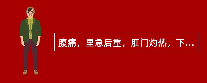 腹痛，里急后重，肛门灼热，下痢脓血，赤多白少，渴欲饮水，舌红苔黄，脉弦数者，治疗常用（　　）。 