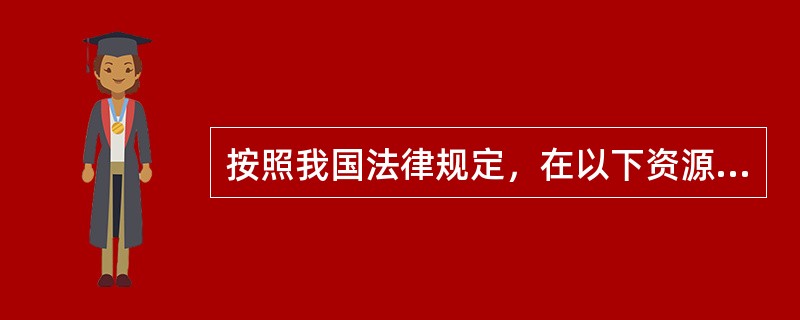 按照我国法律规定，在以下资源中有可能属于非公共资源的是（　　）。