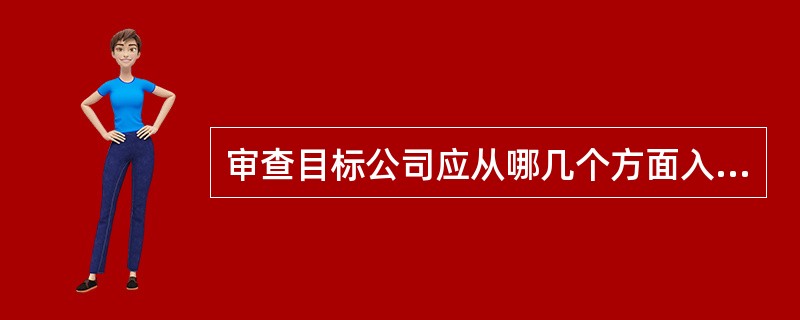 审查目标公司应从哪几个方面入手？