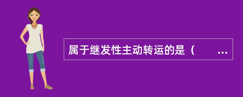 属于继发性主动转运的是（　　）。