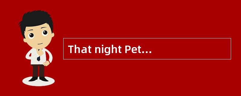 That night Peter swore to be free or die in the cause the freedom of slaves.
