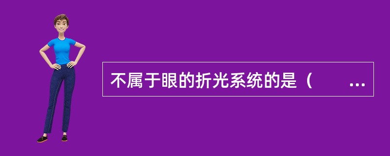 不属于眼的折光系统的是（　　）。
