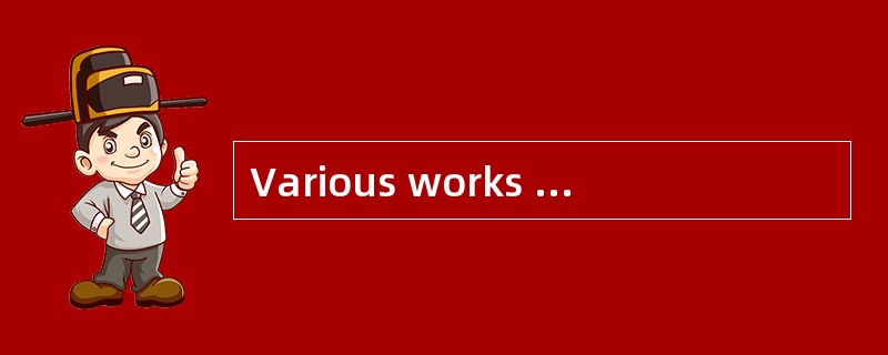 Various works of art have been created to _____.