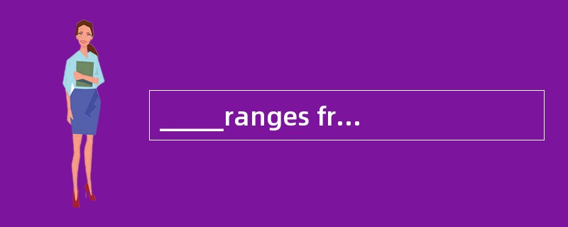 _____ranges from touching to 18 inches.