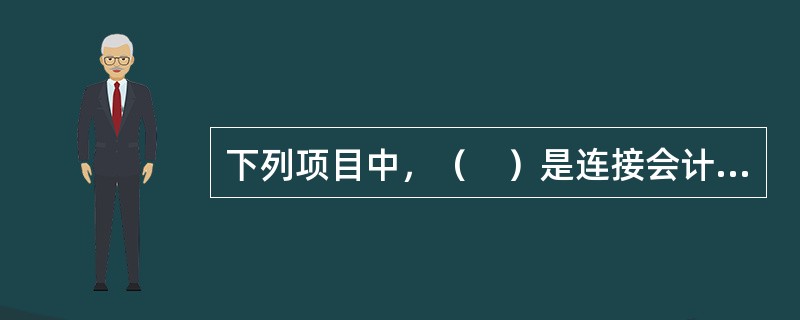 下列项目中，（　）是连接会计凭证和会计报表的中间环节。