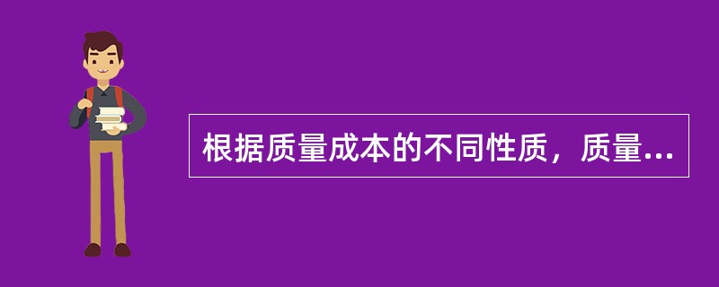 根据质量成本的不同性质，质量成本可分为（　）。