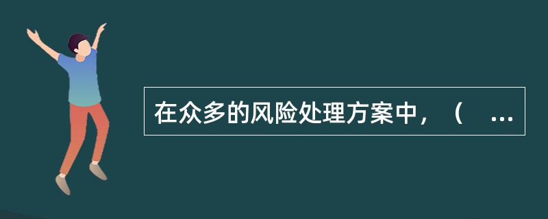 在众多的风险处理方案中，（　）是降低忧虑程度.减少忧虑价值的最有效办法。
