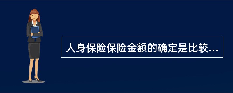 人身保险保险金额的确定是比较复杂的，通常有两种方法。分别是（　）。