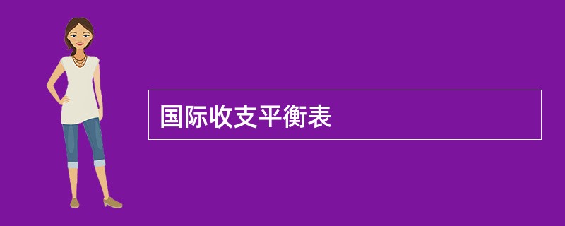 国际收支平衡表
