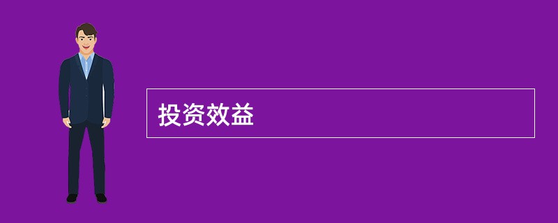 投资效益