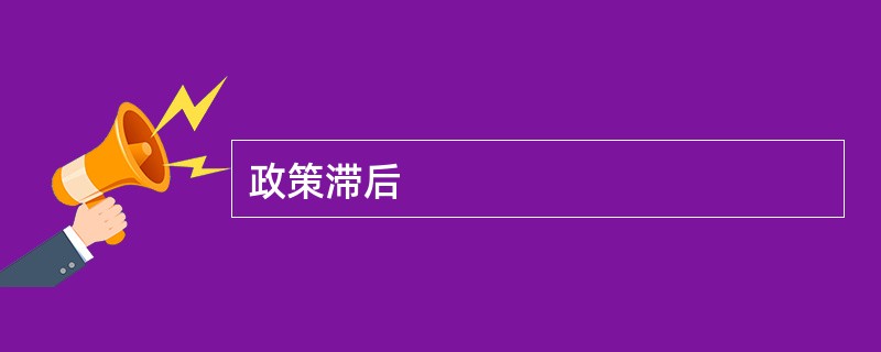 政策滞后