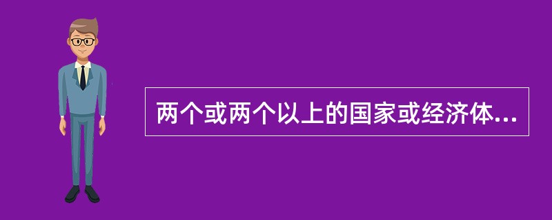 两个或两个以上的国家或经济体通过达成某种协议，不仅实现了自由贸易，建立了共同对外关税，还实现了服务.资本和劳动力的自由流动的国际经济一体化组织指的是（　）。