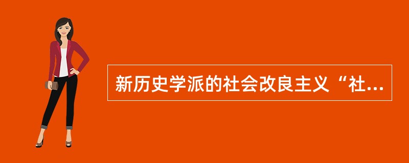 新历史学派的社会改良主义“社会经济政策”<br />新历史学派的社会改良主义“社会经济政策”主要是（　）。