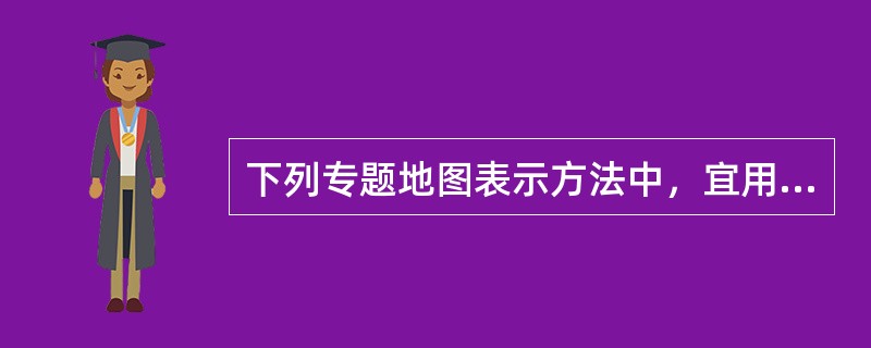 下列专题地图表示方法中，宜用来表示货物运输方向、数量的是（　　）。