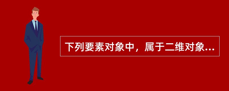 下列要素对象中，属于二维对象的是（　　）。