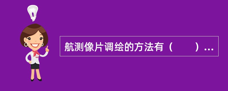 航测像片调绘的方法有（　　）。[2012年真题]