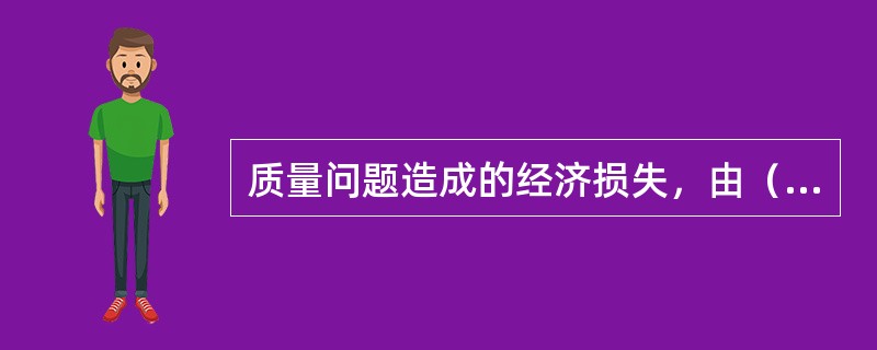 质量问题造成的经济损失，由（　　）承担赔偿责任。