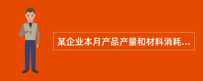 某企业本月产品产量和材料消耗情况如下表。用因素分析法（三个因素的重要性按表中的顺序）计算，本月单位产品材料消耗量变化对材料费用总额的影响是（　）。<br /><img border=