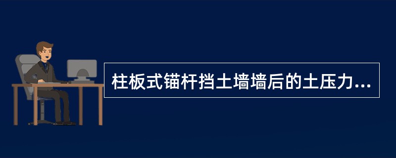 柱板式锚杆挡土墙墙后的土压力传递顺序，正确的是（　）。</p>