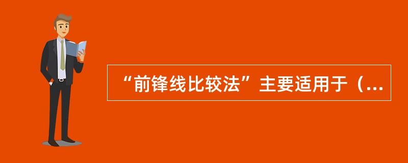 “前锋线比较法”主要适用于（　）的进度计划检查。