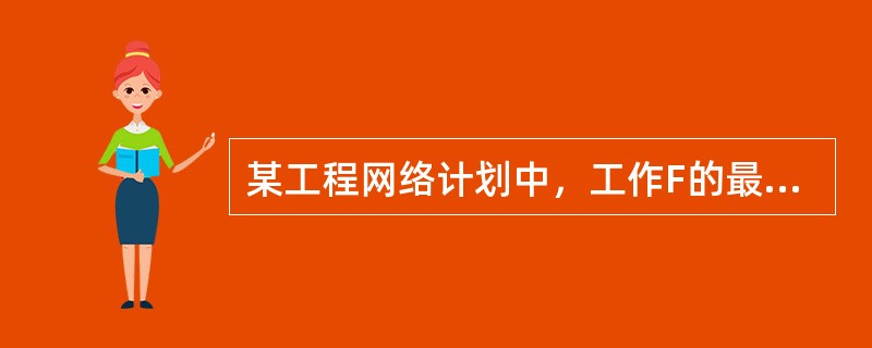 某工程网络计划中，工作F的最早开始时间为第11天，持续时间为5天，工作F有三项紧后工作，它们的最早开始时间分别为第20天、第22天和第23天，最迟开始时间分别为第21天、第24天和第27天，则工作F的