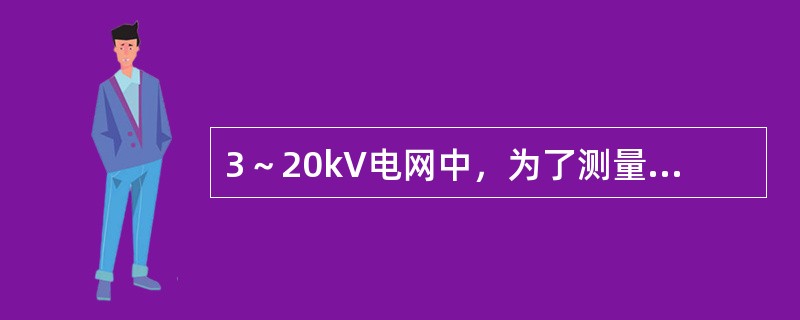 3～20kV电网中，为了测量对地电压，通常采用下列哪种电流互感器？（　　）