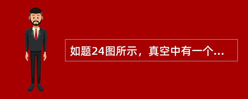 如题24图所示，真空中有一个半径为a的带电金属球，其电荷量为q，带电球内的电场为______，带电球外的电场为______。（　　）<br /><img border="0