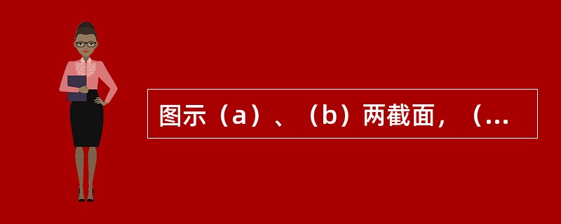 图示（a）、（b）两截面，（a）为带矩形孔的圆形，（b）为带圆孔的正方形，u、ν均为形心主轴，关于惯性矩Iu、Iv正确的是（　　）。<br /><img border="0