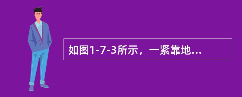 如图1-7-3所示，一紧靠地面的半球接地体，其半径为0.5m，土壤的电导率<img border="0" style="width: 13px; height: 1