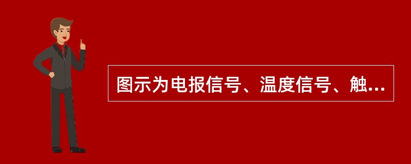 图示为电报信号、温度信号、触发脉冲信号和高频脉冲信号的波形，其中是连续信号的是（　　）。<br /><img border="0" style="wid