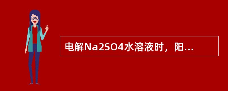 电解Na2SO4水溶液时，阳极上放电的离子是（　　）。