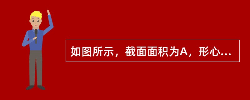 如图所示，截面面积为A，形心为C，对z轴的惯性矩为Iz，则截面对z1轴的惯性矩IZ1为（　　）。<br /><img border="0" style="