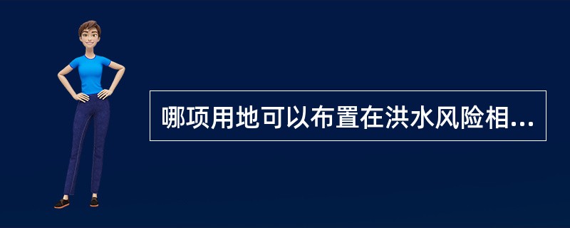 哪项用地可以布置在洪水风险相对较高的地段（　）。