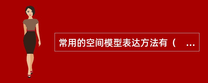 常用的空间模型表达方法有（　　）。