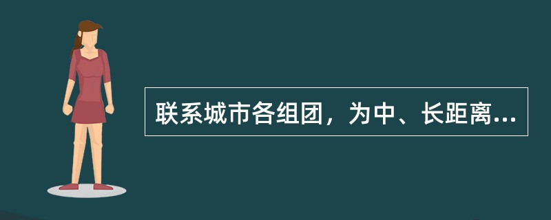 联系城市各组团，为中、长距离快速机动车交通服务并属于全市性的机动交通主干线的是（　　）。