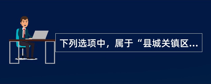 下列选项中，属于“县城关镇区”总体规划主要内容的是（　　）。