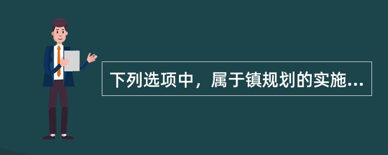 下列选项中，属于镇规划的实施特点的是（　　）。